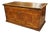 18th Century Italian Walnut Trunk With Decorative Blonde Walnut Inlays For Sale