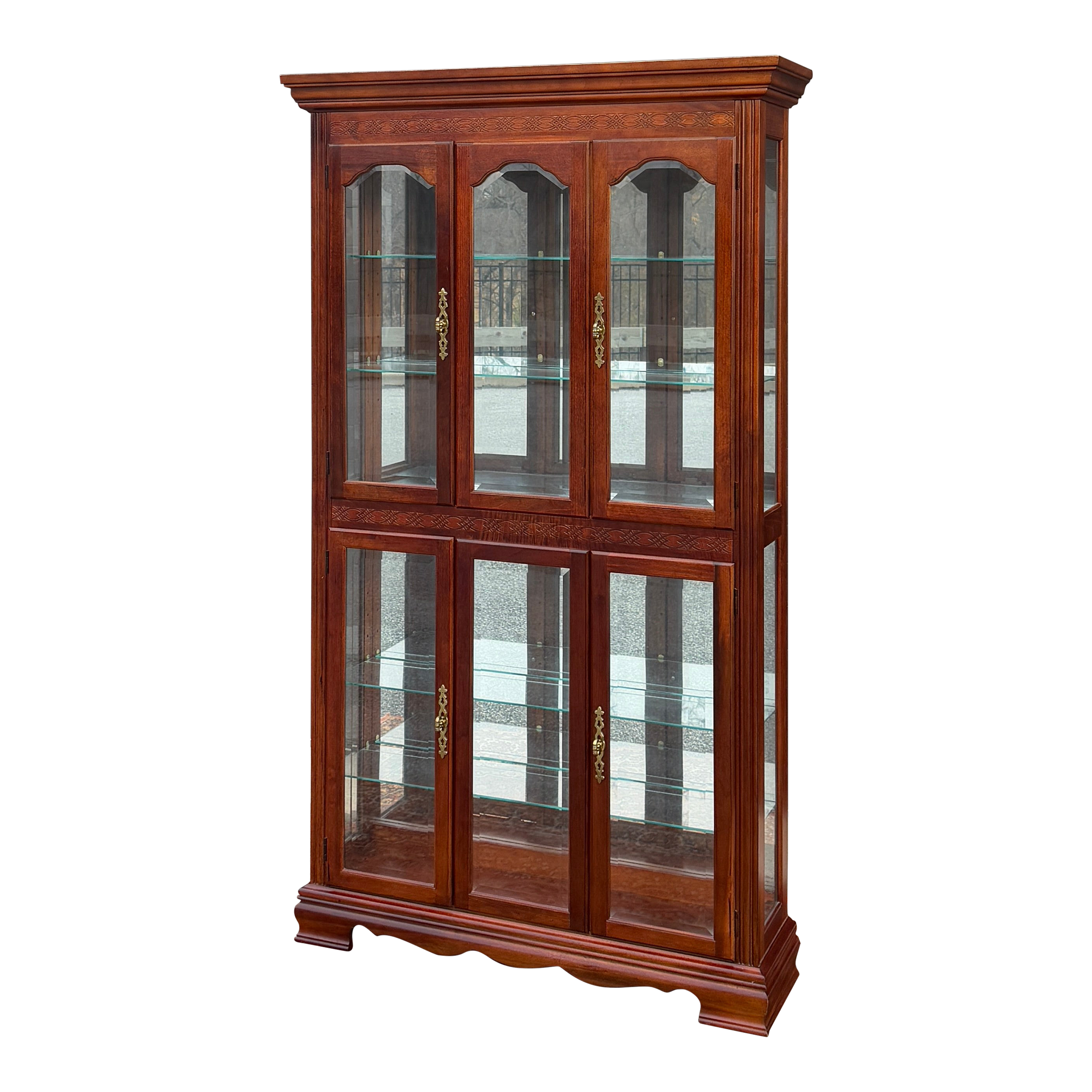 Vintage Pulaski Furniture Traditional Chippendale Auburn Cherry 4