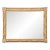Gold Leafed Gilded Carved Wall Mirror by Interiors Inc For Sale