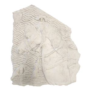 1990s "The Met" Cast Stone Copy of Cavalryman Fording a Stream