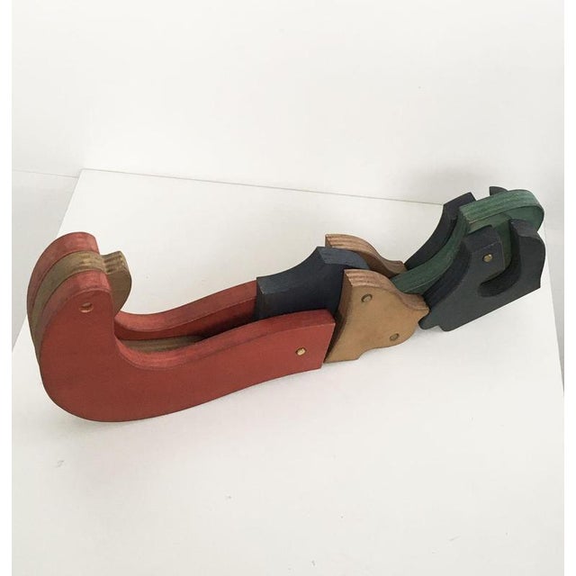 Bruno Chersicla, Kinetic Sculpture, 1980, Wood For Sale - Image 4 of 15