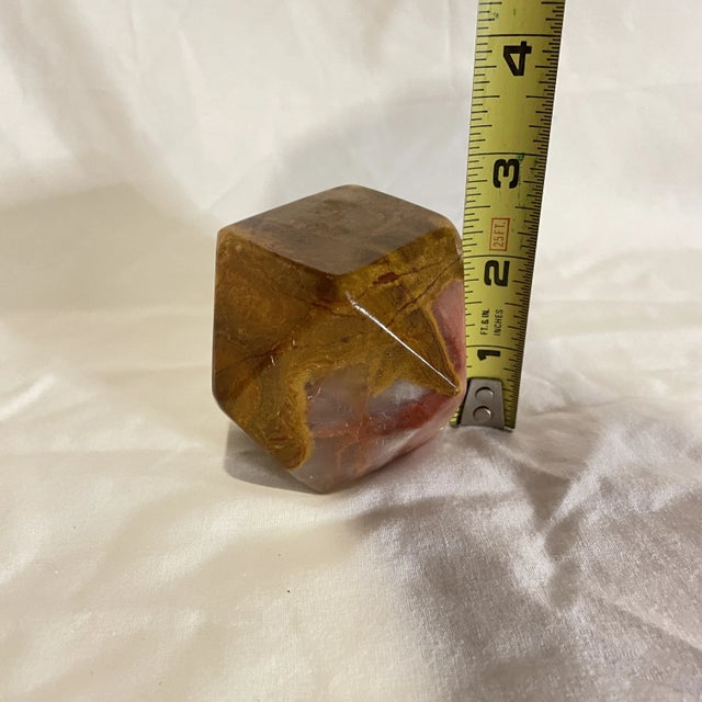 Polished Orange Agate Paper Weight For Sale - Image 10 of 10