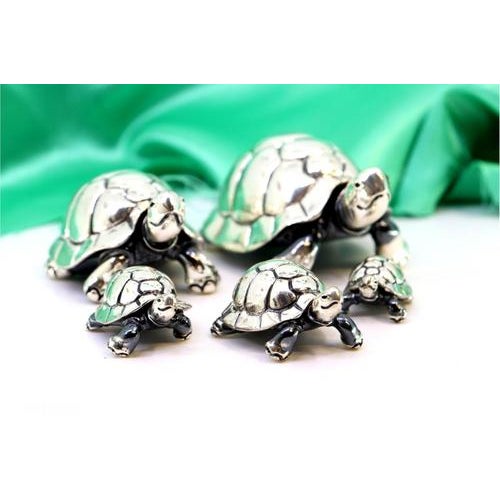 Silver Turtles, Set of 5 For Sale - Image 6 of 6