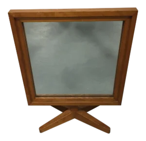 Mid-Century Wooden Table Mirror