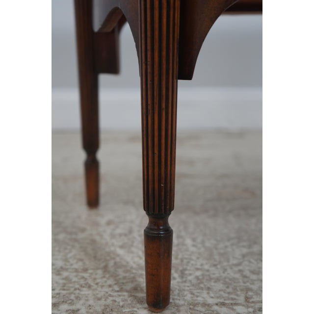 Maitland Smith Sheraton Style Mahogany 3 Drawer Commode For Sale - Image 10 of 18