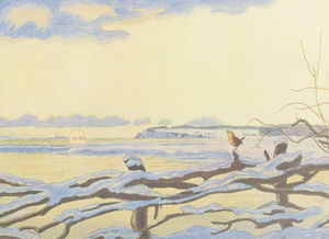 Johannes Larsen, December Morning, 1908, Print on Paper