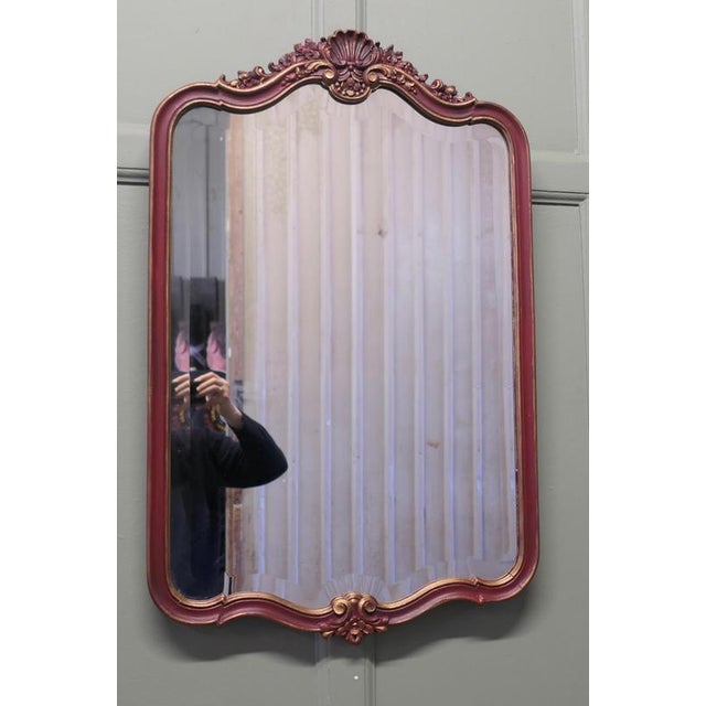 French Painted Console Table with Mirror, 1960, Set of 2 For Sale - Image 4 of 8