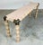 Metal Hollywood Regency Faux Bamboo Console or Sofa Table With Brass Mounts Circa 1970 For Sale - Image 7 of 7