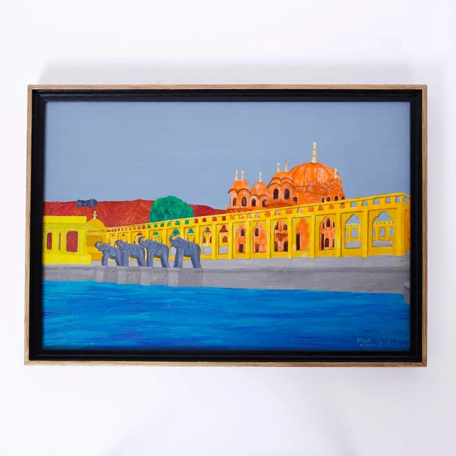 India Painting of a Hindu Temple For Sale - Image 10 of 10