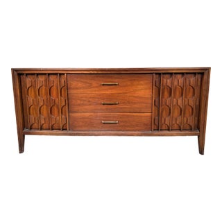 Mid 20th Century Vintage Sculpted Credenza by Kent Coffey For Sale