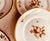 Mid-Century Modern 1960s Royal Copenhagen Brown Rose Hand-Painted Porcelain Small Plates Set of 6 For Sale - Image 3 of 15