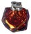 Faceted Murano Sommerso Glass Table Lighter by Alessandro Mandruzzato, 1970 For Sale