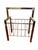 Mid 20th Century Midcentury Modern Vintage Chrome Metal Magazine Rack/ Holder For Sale - Image 5 of 12