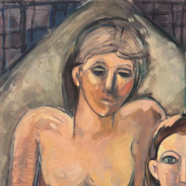 'Women in Interior' by Mary Zarbano, Large Oil, California Woman Artist Studied With Picasso For Sale In Monterey, CA - Image 6 of 9