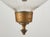Metal Antique 12.5 In. Clear Etched Crystal Bell Jar Pendant Light For Sale - Image 7 of 14
