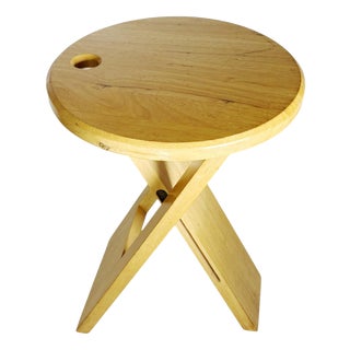 Wooden Stool from Roger Tallon, France, 1970 For Sale