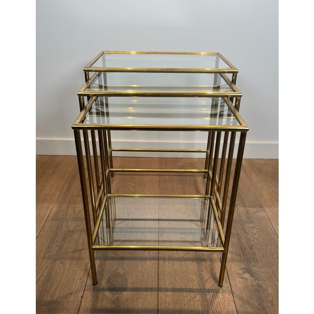1940s Neoclassical style nesting tables For Sale - Image 6 of 12
