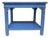 1970s Wedgewood‑Blue High‑Gloss Chippendale Table • Coastal Chinoiserie Accent For Sale