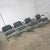 Steelcase Late 20th Century Gray & Chrome Cantilever Chairs by United Chair Co Style of Steelcase Set of 4 For Sale - Image 4 of 12
