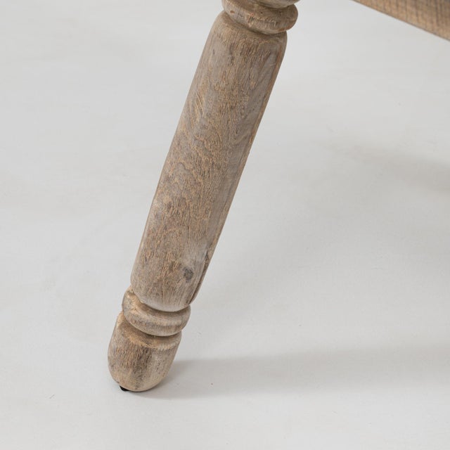 20th Century French Wooden Chair With Upholstered Cushion For Sale - Image 14 of 18