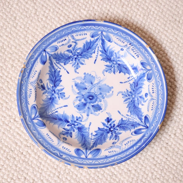 Add timeless Mediterranean charm to your collection with these 19th century Spanish pottery plates, beautifully...