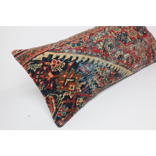 Textile Antique Tribal Bohemian Home Decor Rug Pillow Cover -14'' X 29'' For Sale - Image 7 of 11