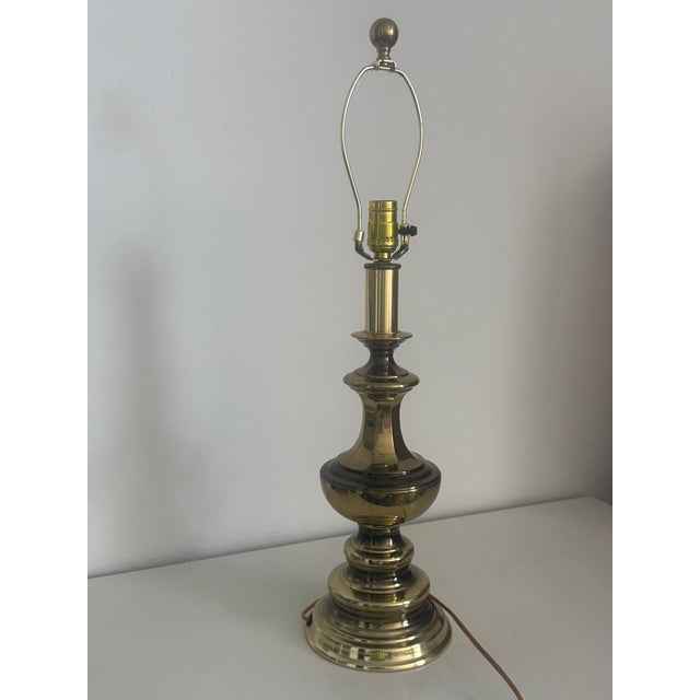 Stiffel Vintage Leviton Mid-Century Modern Brass Lamp For Sale - Image 4 of 5