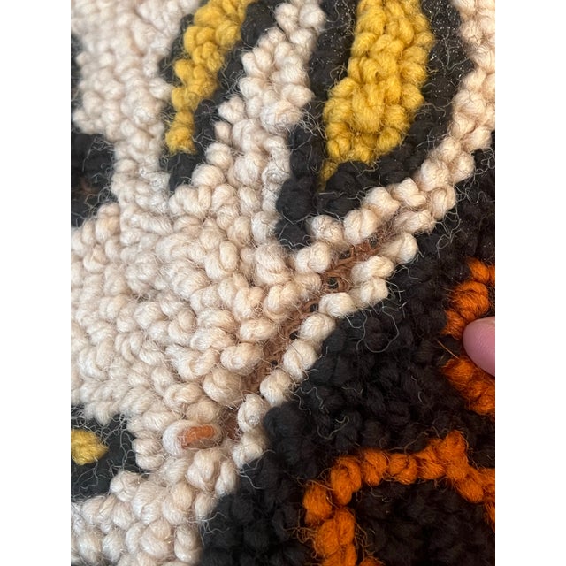 Beige Vintage Rare Mid Century Modern Large Zodiac Horoscope Circle Carpet 1960s 1970s For Sale - Image 8 of 9