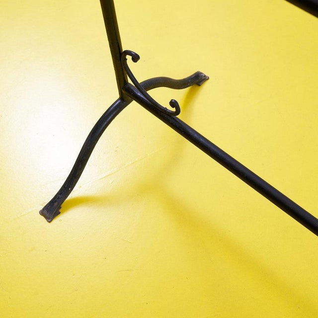 Vintage Wrought Iron Towel Holder, 1940s For Sale - Image 6 of 11