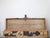 Beautiful hand-painted Japanese leather pillow box, in good overall condition.