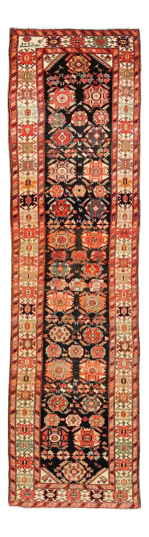 Antique Persian Malayer Runner - 3'3 X 13'7