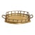 VIntage Brass Faux Bamboo Gallery Tray For Sale