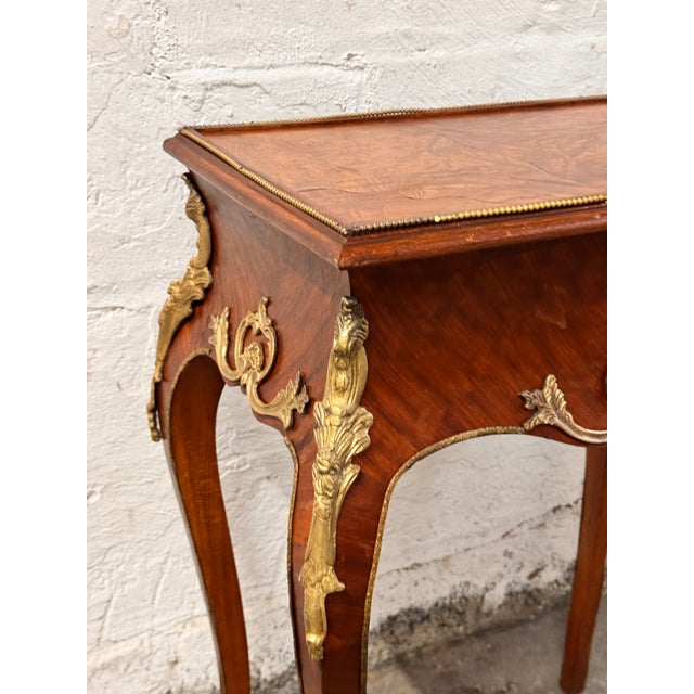 Brown Early 20th Century Louis XVI Style Side Table For Sale - Image 8 of 14
