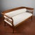 Three-Seater Sofa in Walnut For Sale - Image 3 of 18