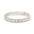 Vintage .68ctw Diamond Eternity Band Ring, 18k White Gold, Ring Size 6.25 For Sale - Image 4 of 6