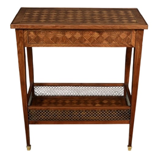 Louis XVI Style Mahogany Marquetry Coffee Table, 1920s For Sale