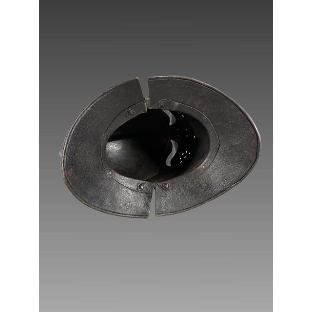 16th Century Antique Wrought Iron Savoyard Helmet, 1530 For Sale - Image 5 of 11
