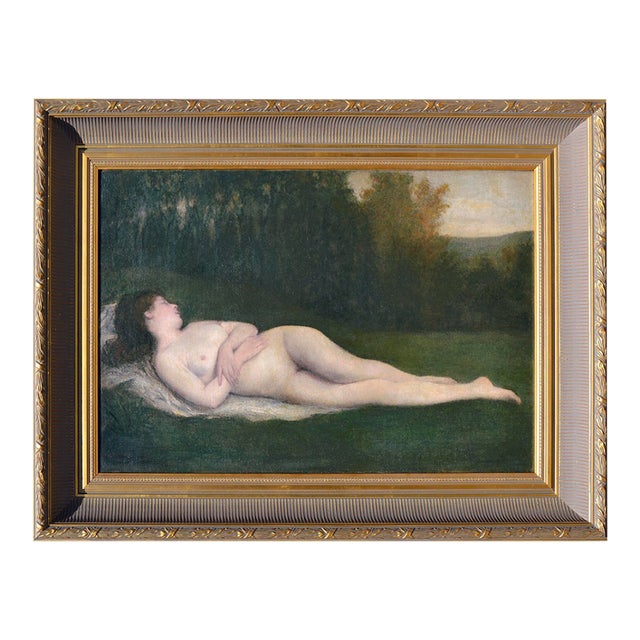 Late 19th Century Reclining Nude California School For Sale