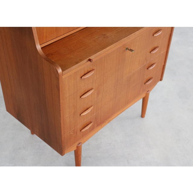Vintage Danish Secretary in Teak, 1960s For Sale - Image 4 of 11