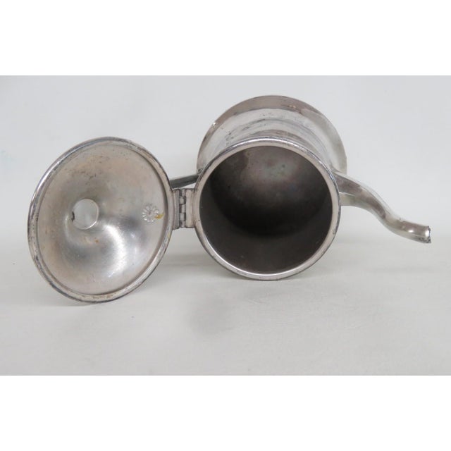 Metal Sheffield Silver Plated Tea Coffee Pot Number 851 Early 1900s Made in Usa 4853b For Sale - Image 7 of 18
