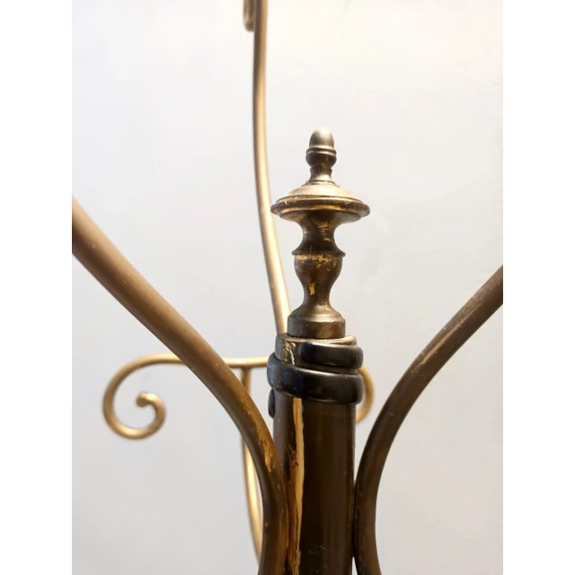 Brass Iron Hat and Coat Rack attributed to Meazza, Italy, 1960s For Sale - Image 12 of 15