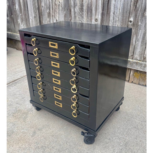 Contemporary Printermakers Nightstand by Regina Andrew Furniture For Sale - Image 3 of 8