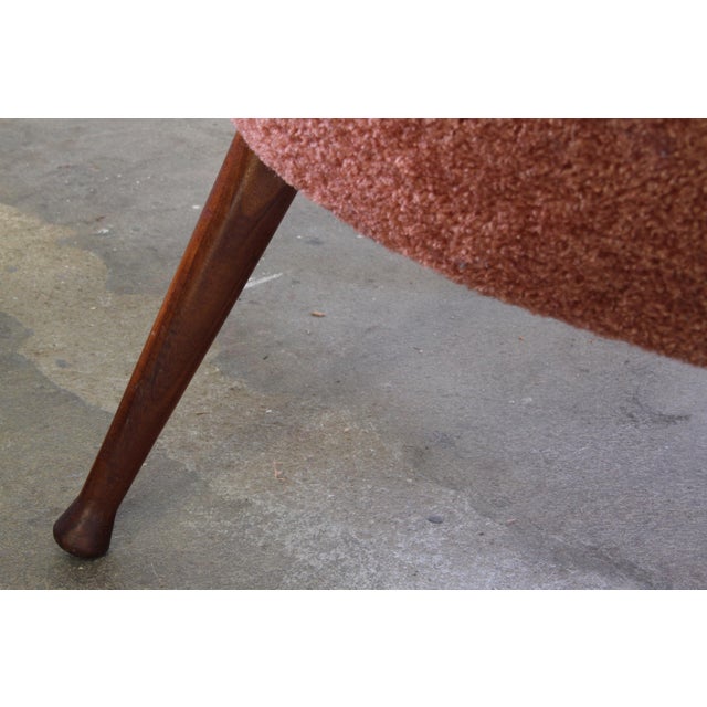 1950s Vintage Scandinavian Teak Organic Chair, 1950 For Sale - Image 5 of 12