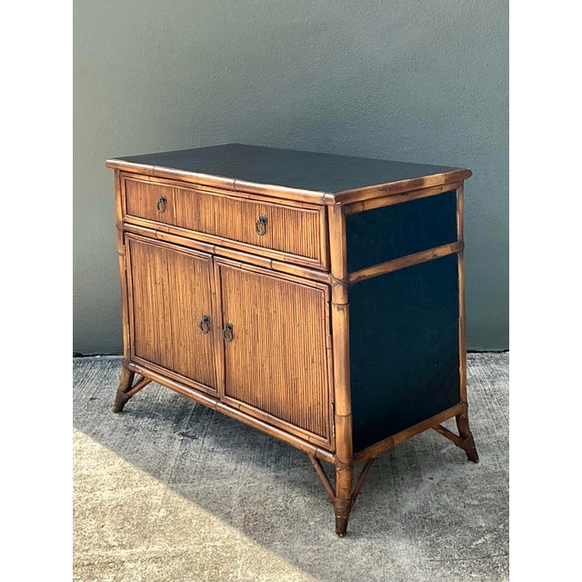 Vintage Baker Milling Road Pencil Reed Sideboard For Sale - Image 10 of 12