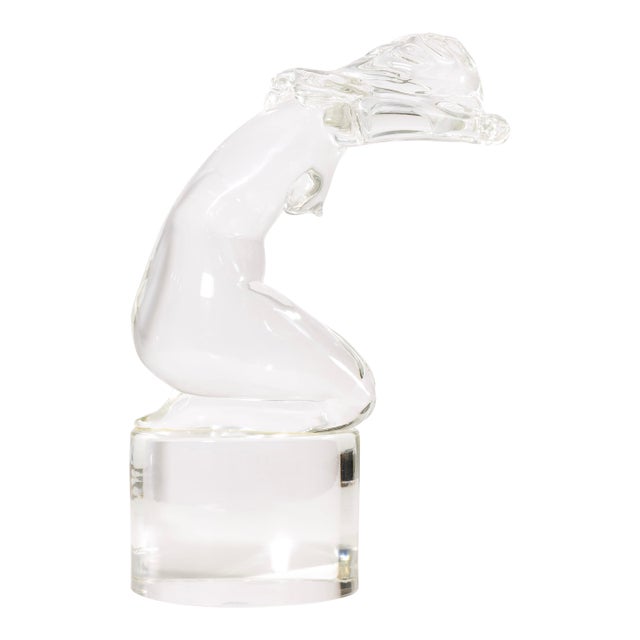 Loredano Rosin (1936-1992) Untiled (Female Figurative Nude) Signed Glass Modern For Sale