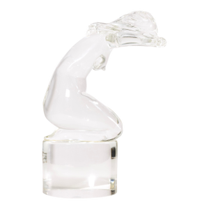 Loredano Rosin (1936-1992) Untiled (Female Figurative Nude) Signed Glass Modern