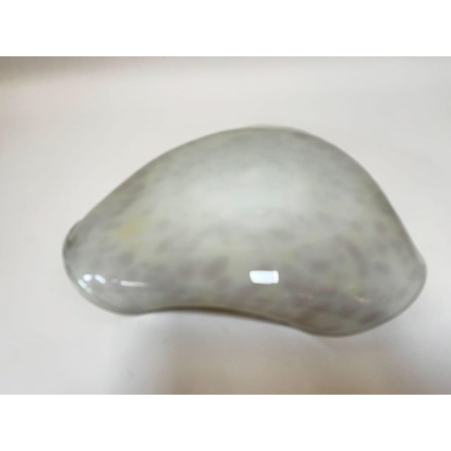 Large Murano Gold Aventurine Art Glass Bowl Flower Form Italy 1950s For Sale - Image 9 of 14