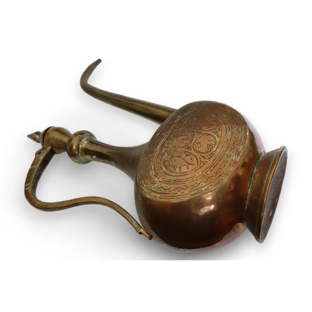 Antique Islamic Ewer in Copper, 1950s For Sale - Image 6 of 12