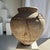 1980s Large Grey and Red Terracotta Pot with Rattan Handles and Crossbars, 1980s For Sale - Image 5 of 9