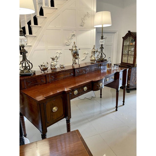 Large Antique George I Figured Mahogany Sideboard, 1780s For Sale - Image 4 of 18